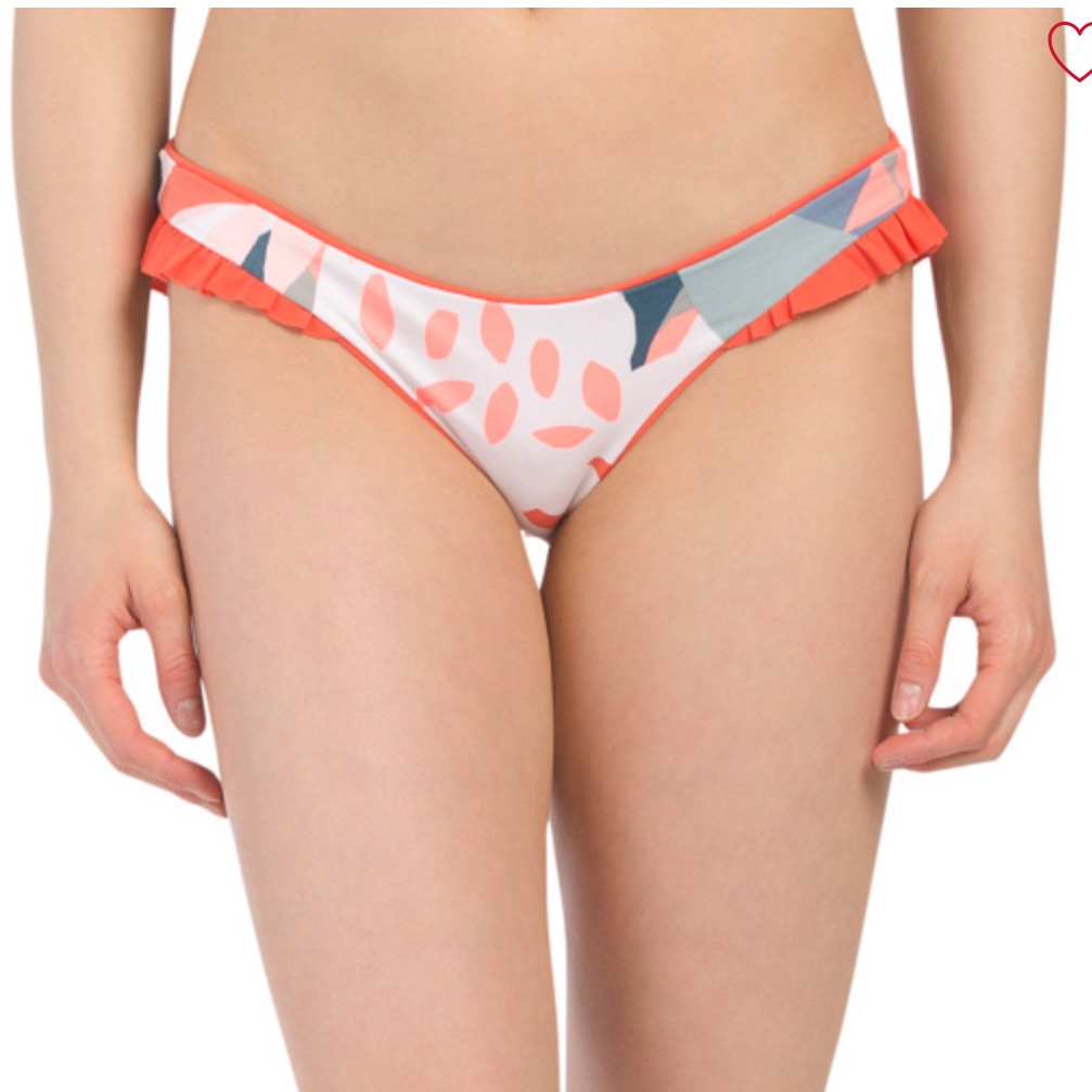 Maaji Ornate Reversible Swim Bottom Mandarin Large Nwt